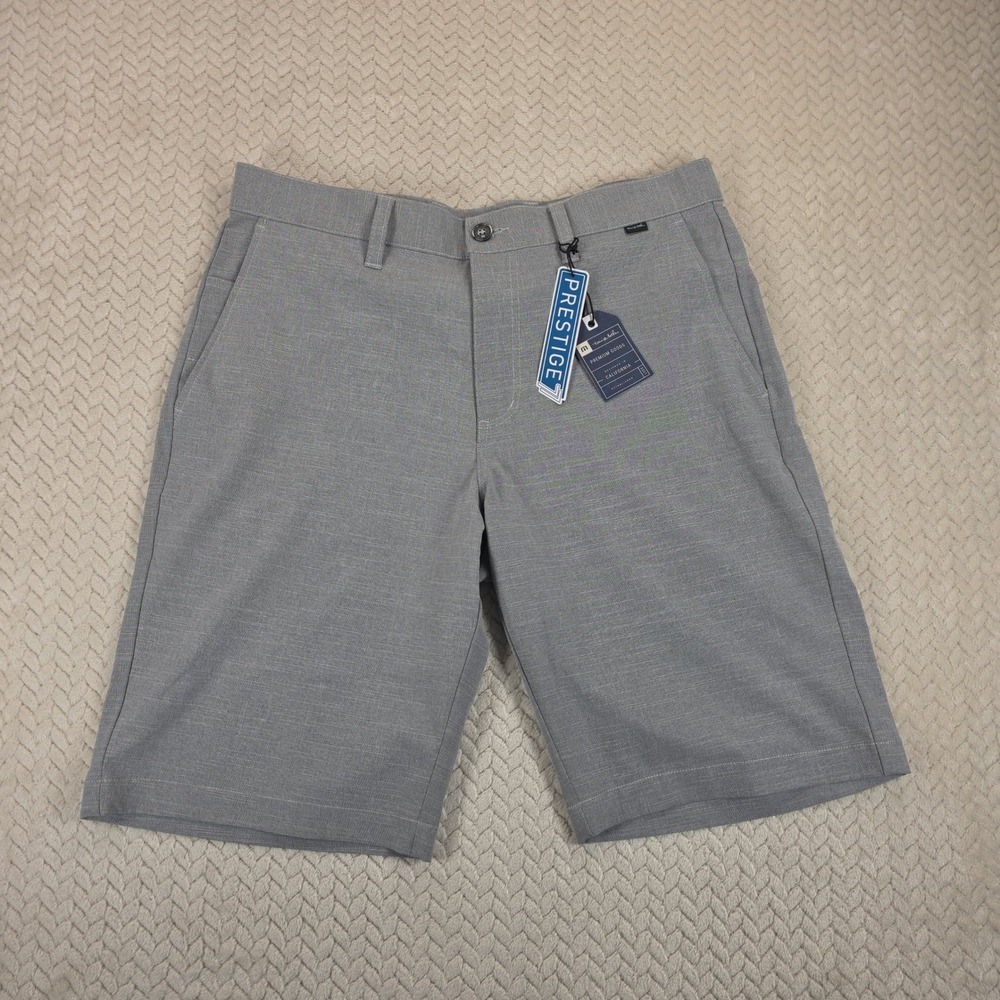 TravisMathew Mens Giddon Patterned Golf Shorts Grey 1ML058 Prestige 7 Size 34